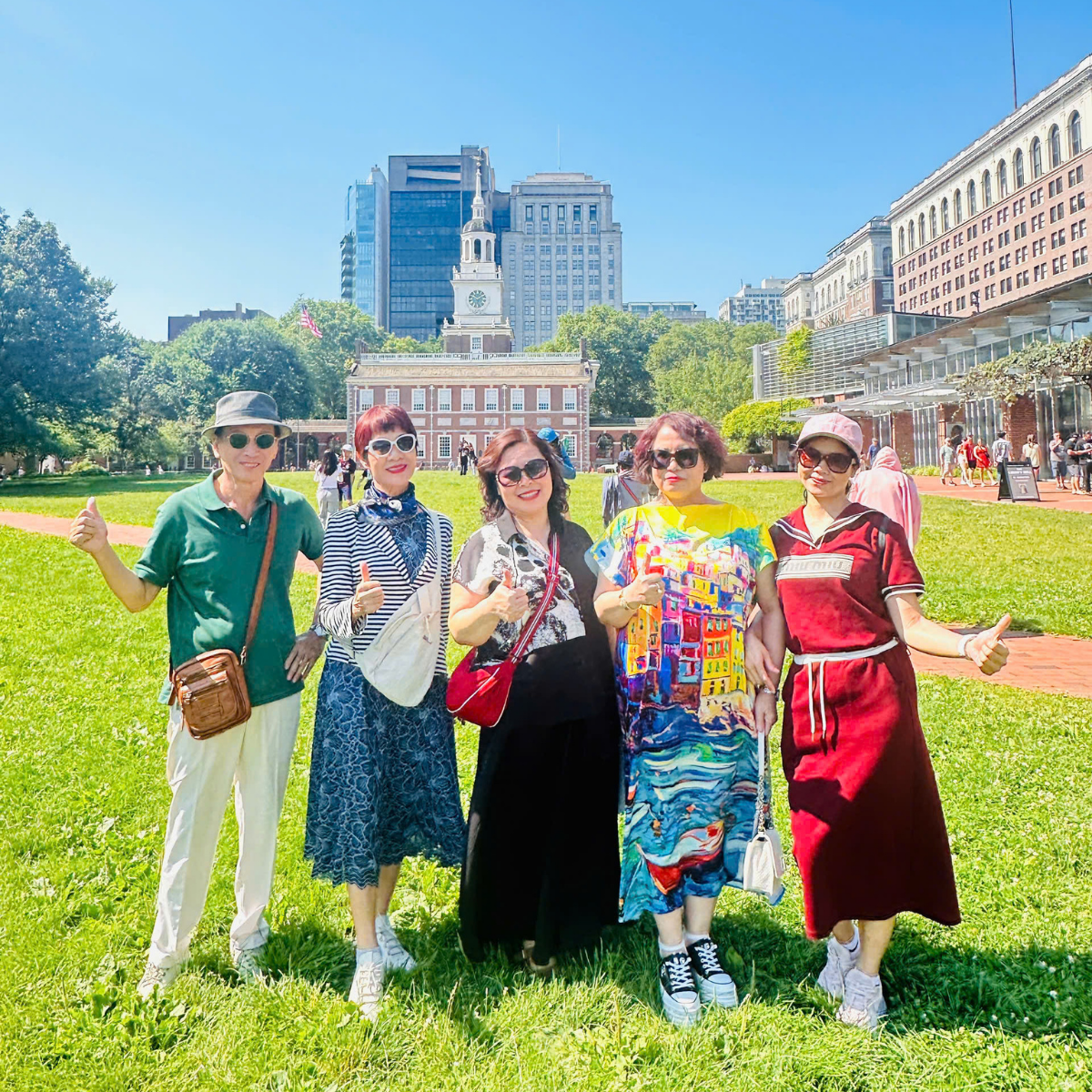 Đoàn tại Independence Hall